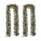 Glitzhome® 9ft. Pre-Lit Pinecone Christmas Garland with Timer, 2ct.